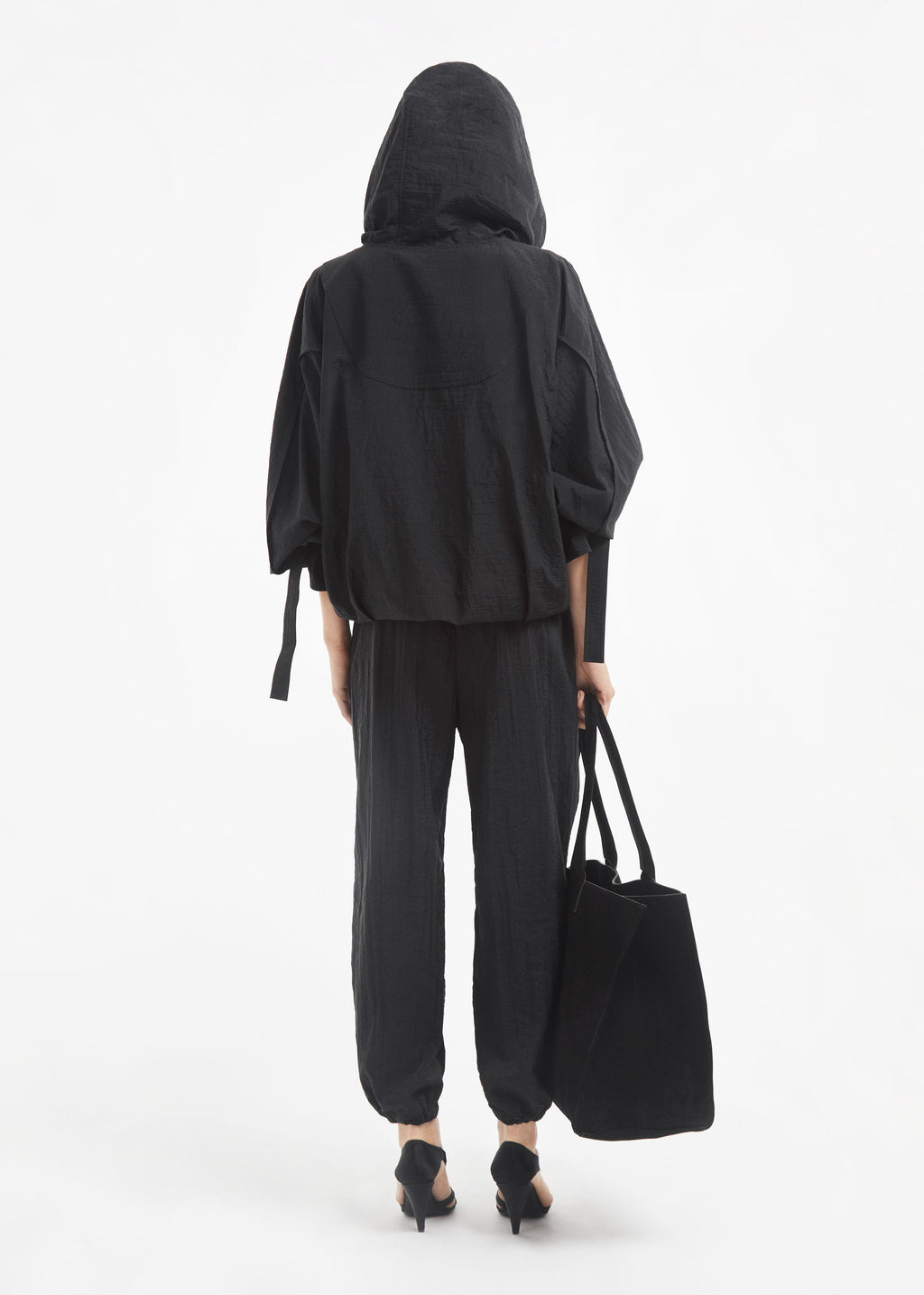 Sports Pullover in Recycled Nylon - Black - CO