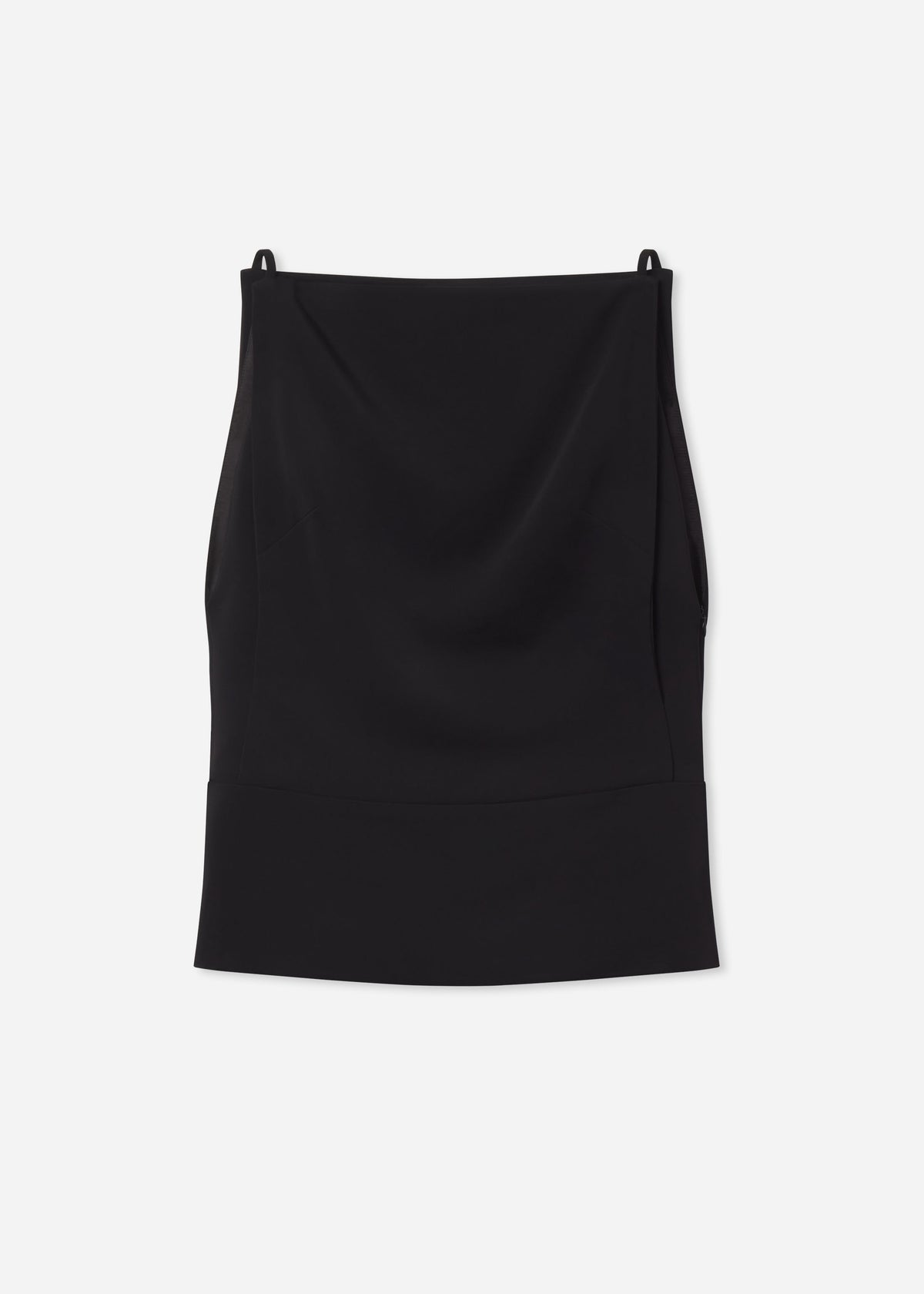Bateau Structured Top in Crepe - Black, image 6 of 6