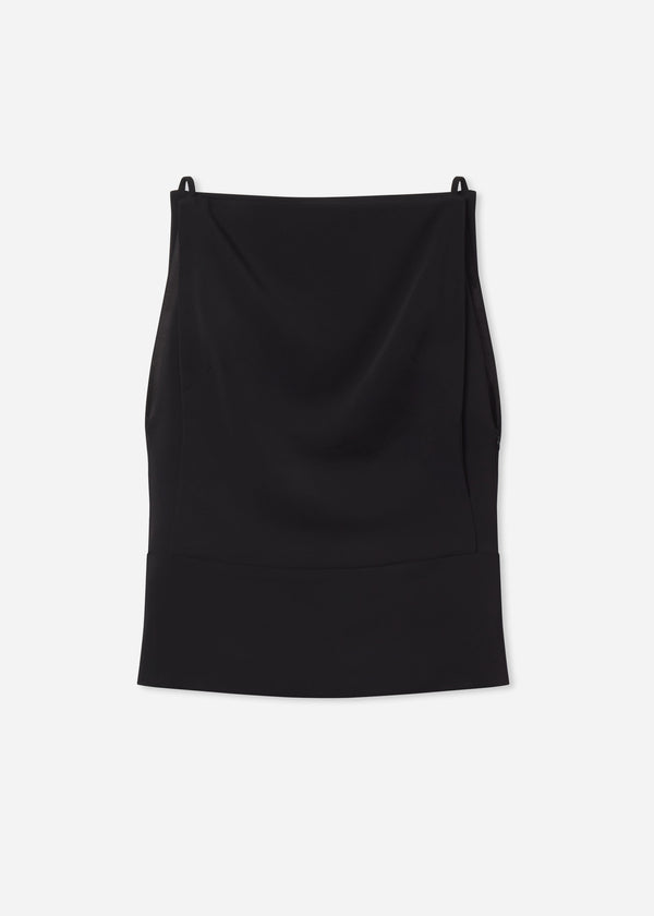 Bateau Structured Top in Crepe - Black, image 6 of 6