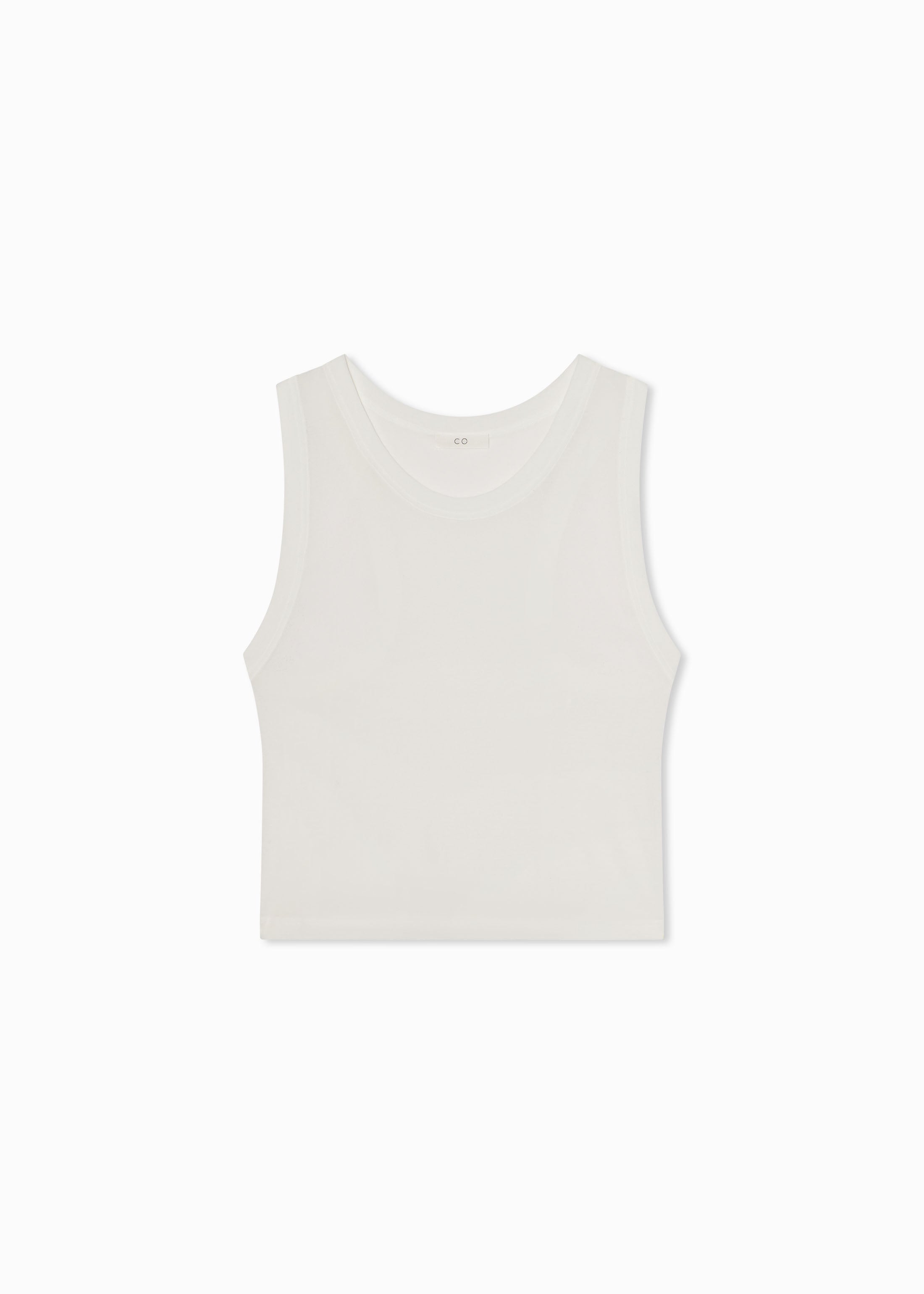 Loose Tank in Slub Jersey - White