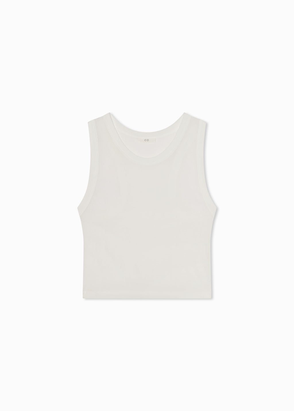 Loose Tank in Slub Jersey - White - CO