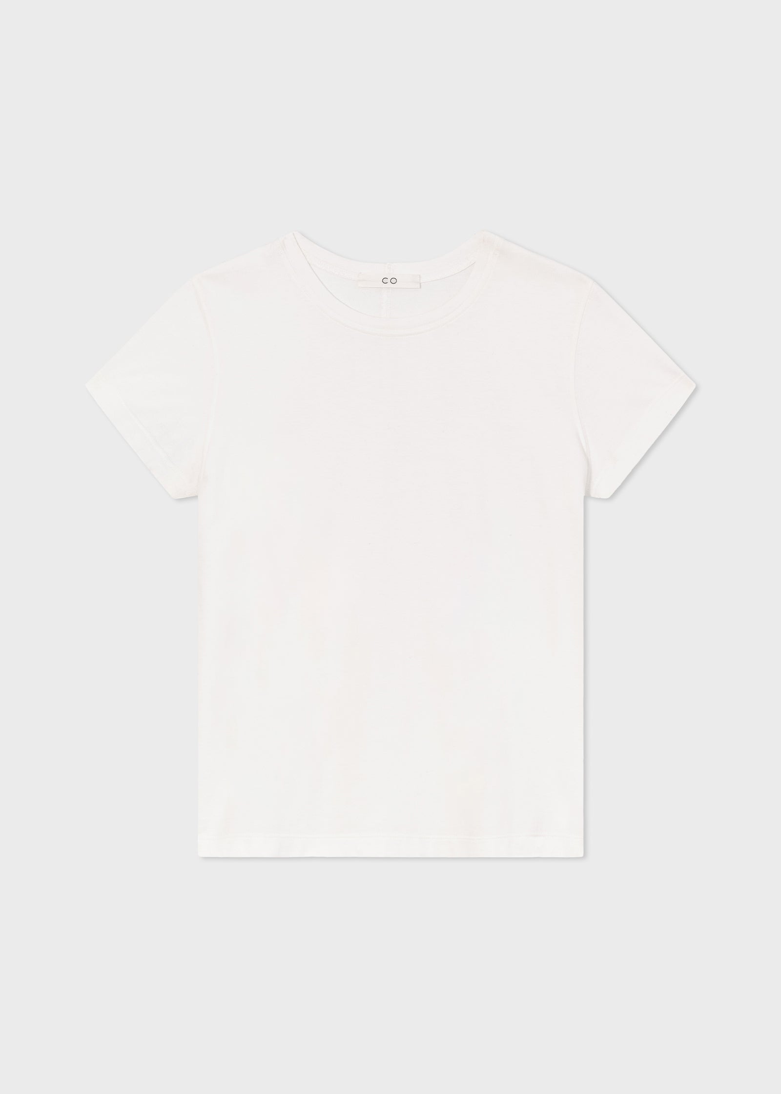 Fitted Tee in Cotton Jersey - White