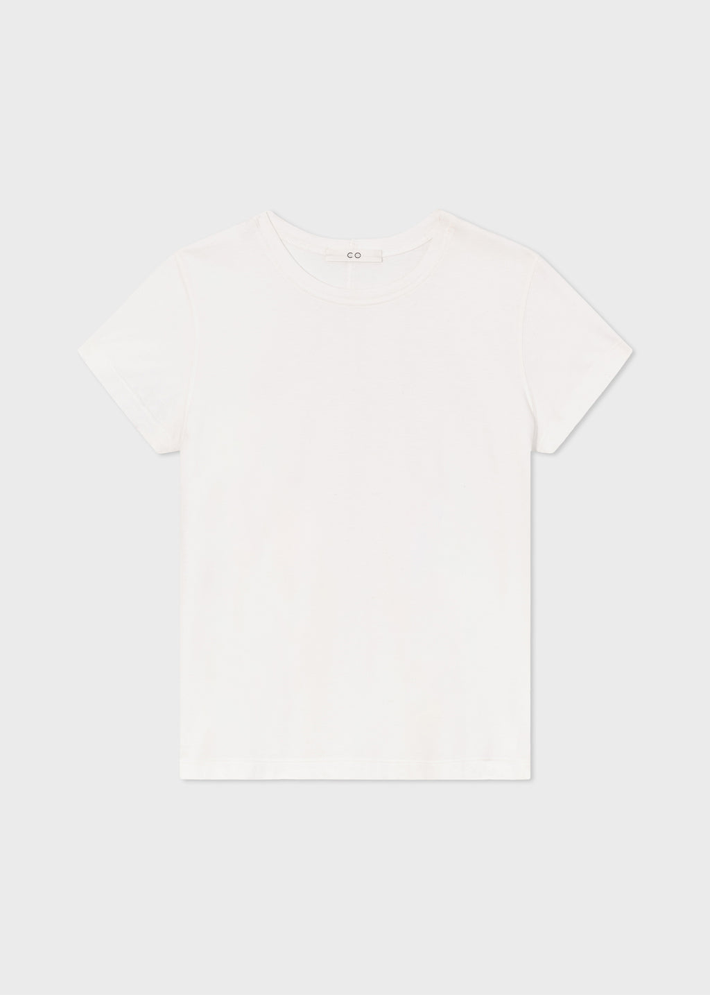 Fitted Tee in Cotton Jersey - White - CO