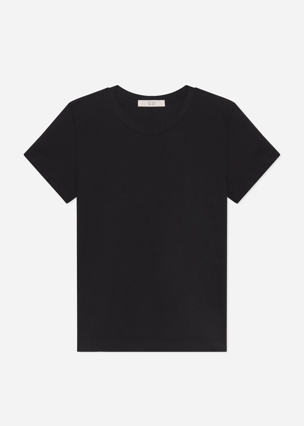 Fitted Tee in Cotton Jersey - Black - CO