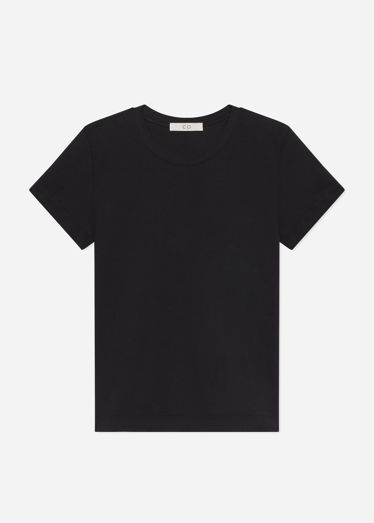 Fitted Tee in Cotton Jersey - Black, image 4 of 4
