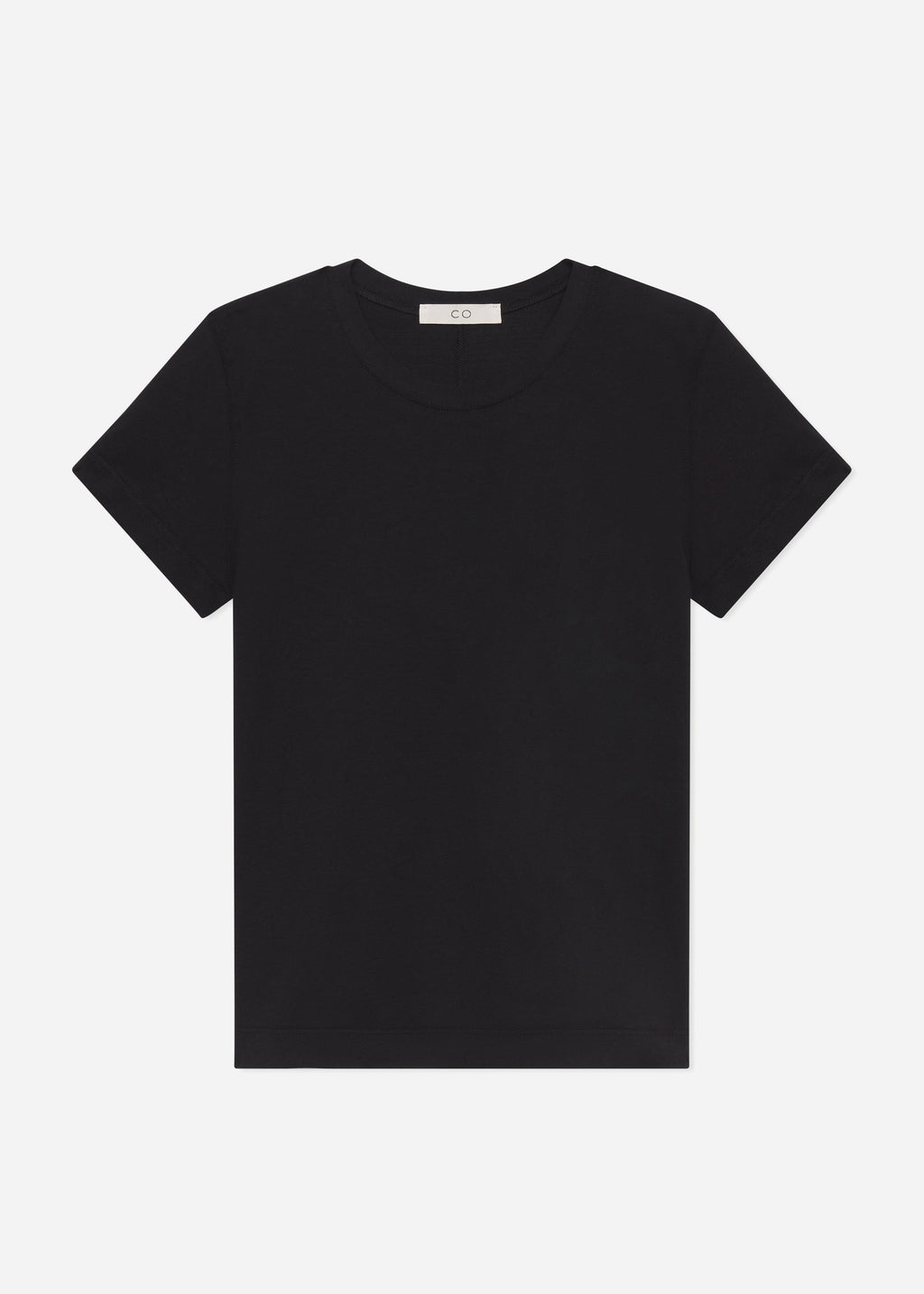 Fitted Tee in Cotton Jersey - Black - CO
