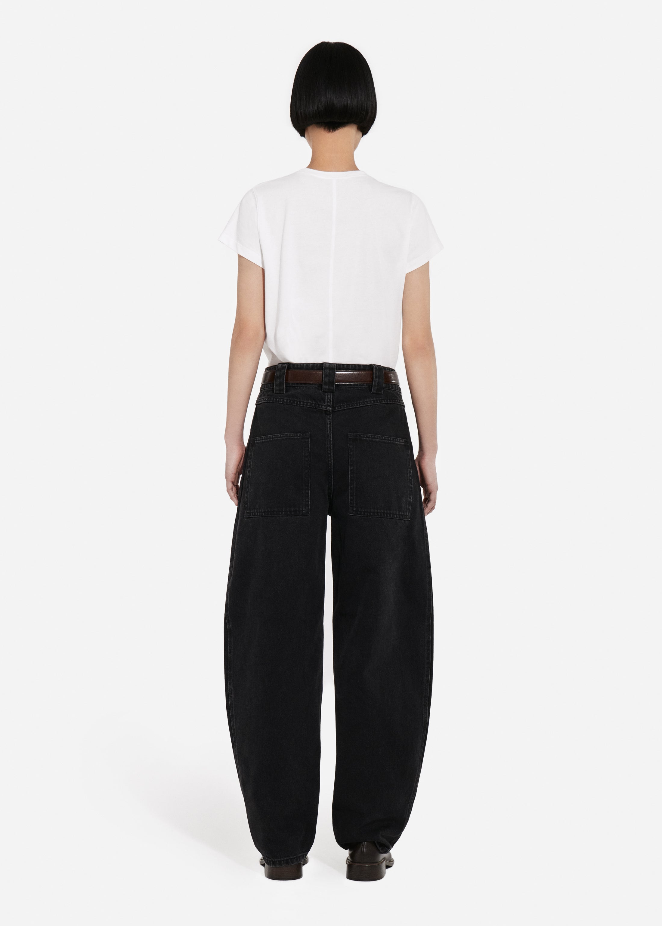 Fitted Tee in Cotton Jersey - Ivory