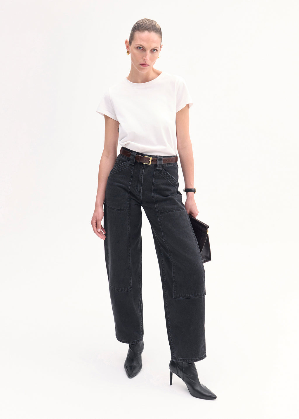 Fitted Tee in Cotton Jersey - White - CO
