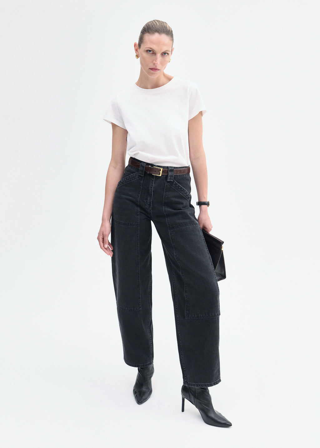 Fitted Tee in Cotton Jersey - Ivory - CO