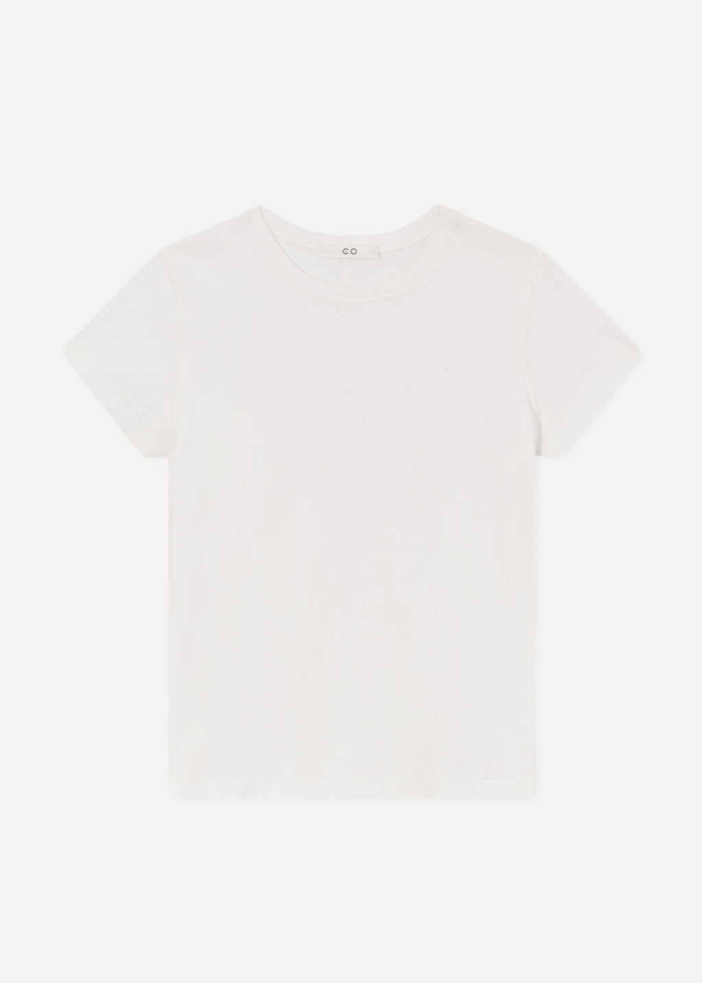 Fitted Tee in Cotton Jersey - Ivory - CO