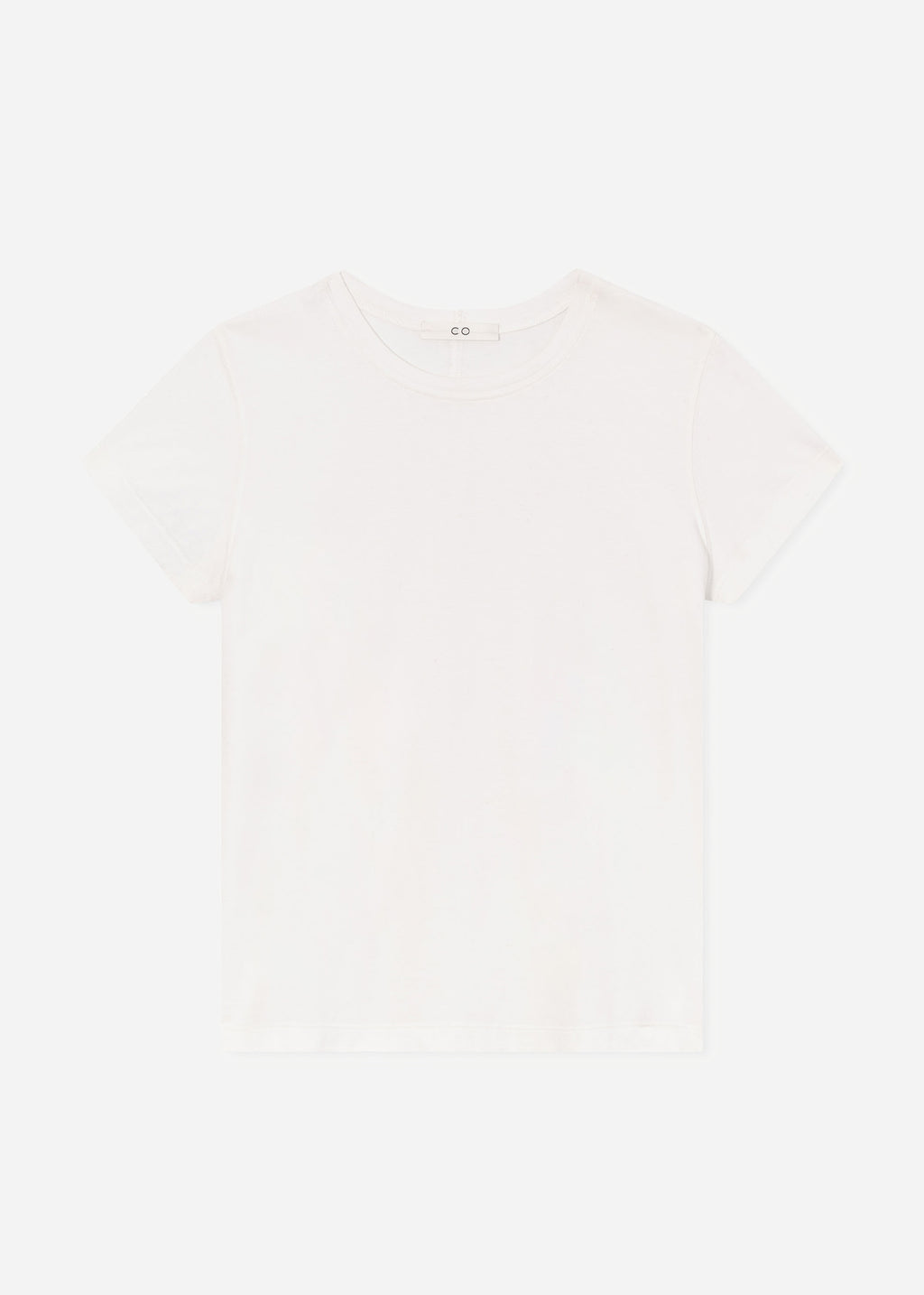 Fitted Tee in Cotton Jersey - Ivory - CO