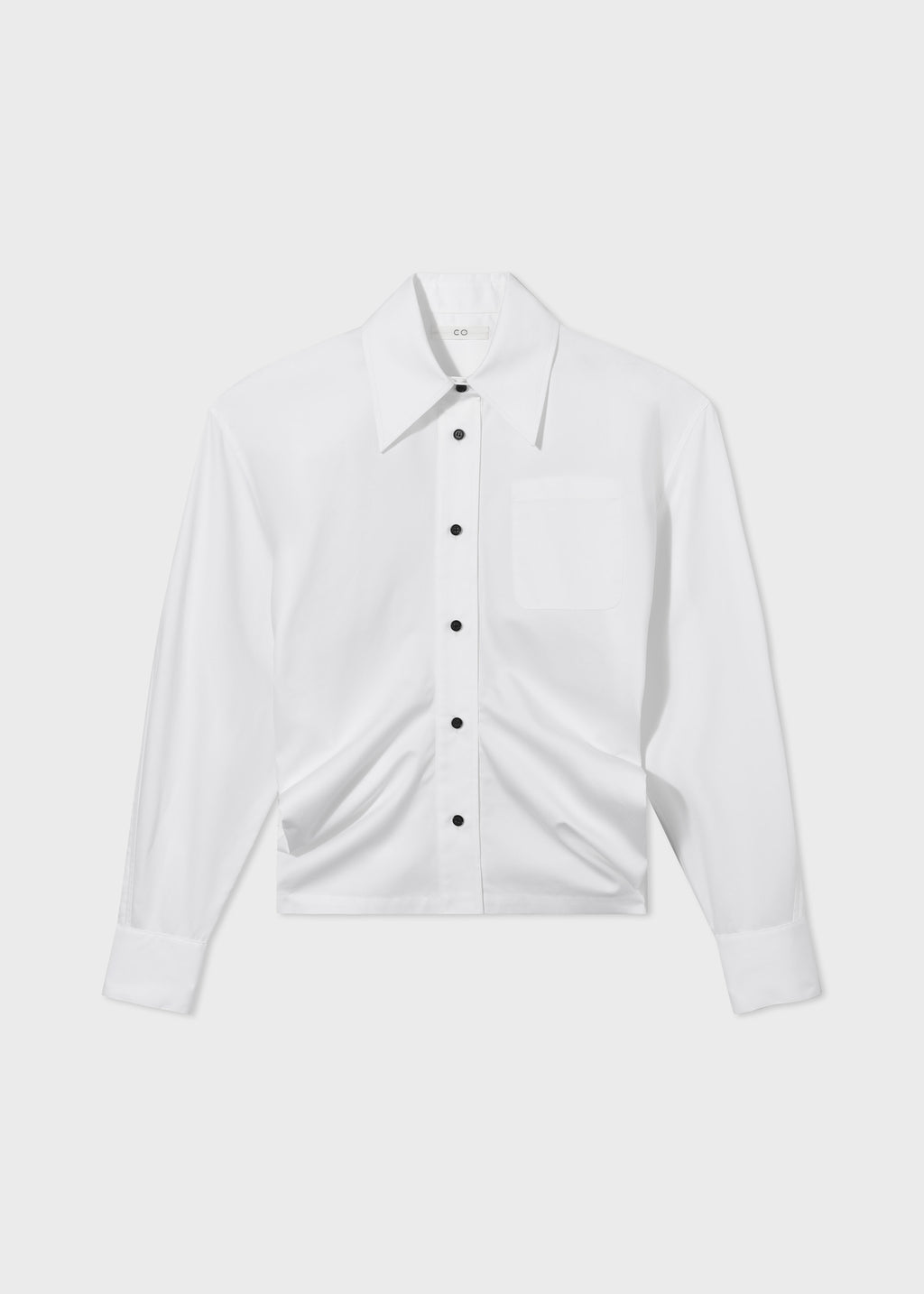 Banana Shirt in Cotton Poplin - White - CO