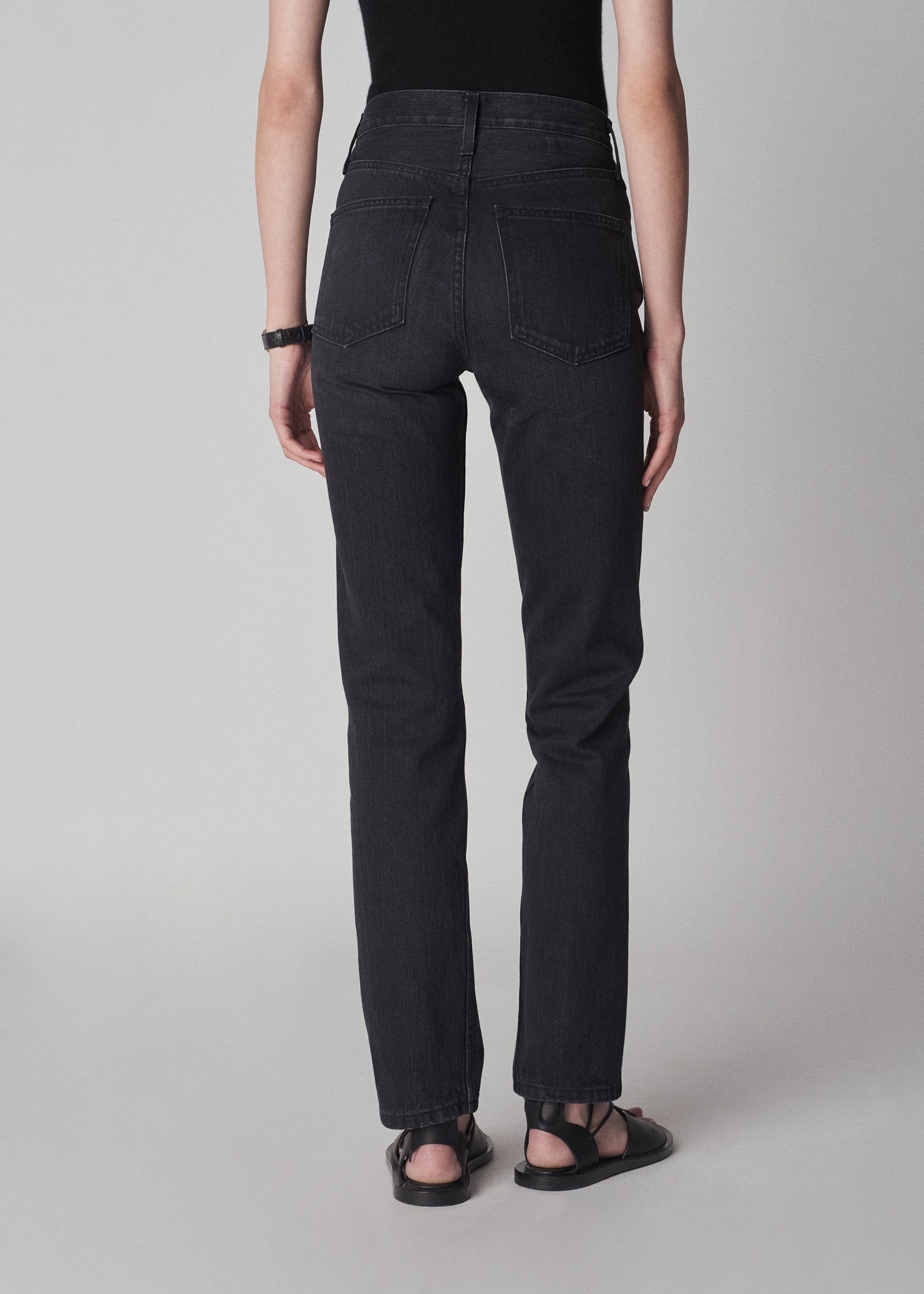 High Rise Denim - Washed Black - CO Collections