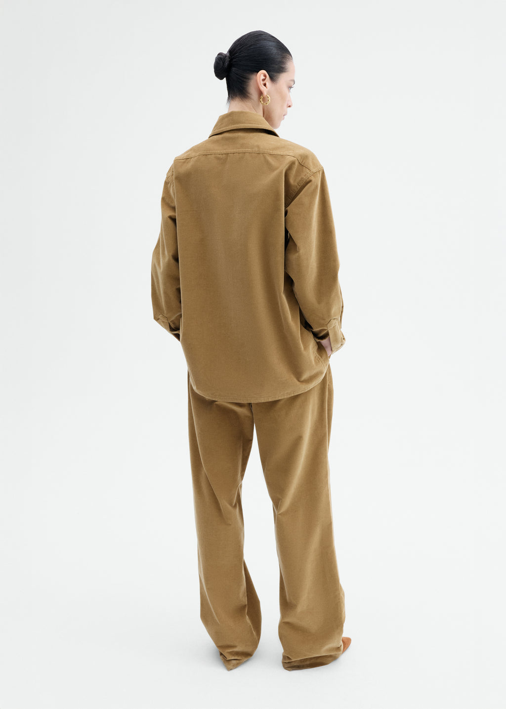 Corduroy Overshirt - Camel - CO