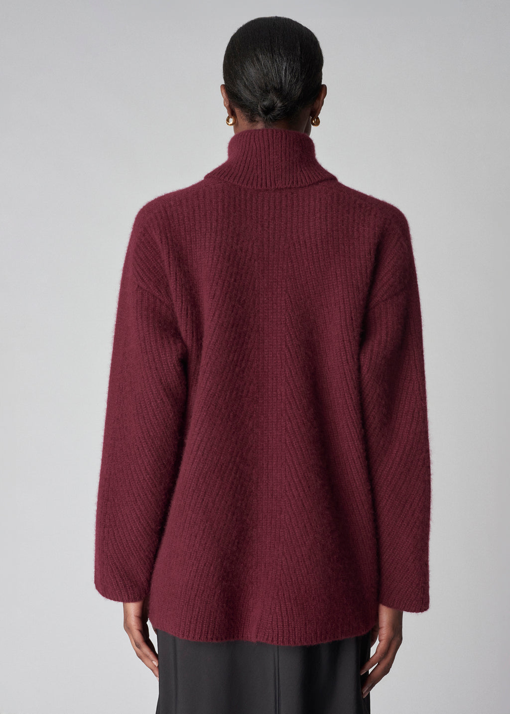 Turtleneck Sweater in Cashmere - Bordeaux - CO