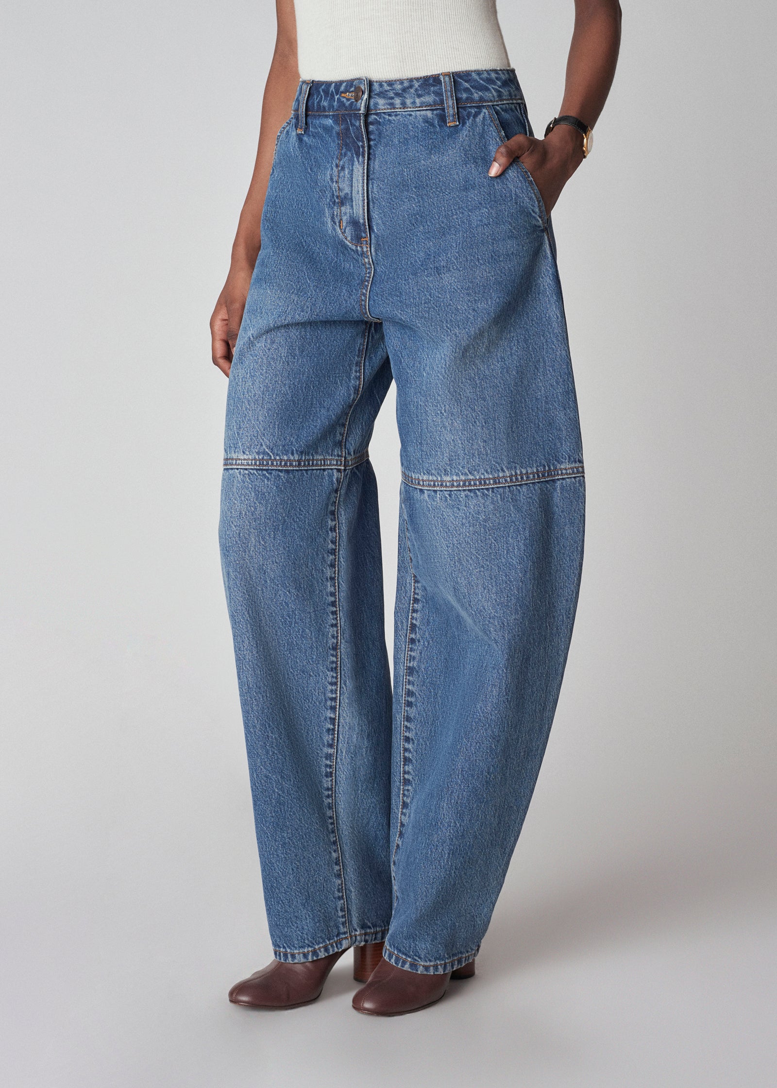 Balloon Pant in Denim - Indigo