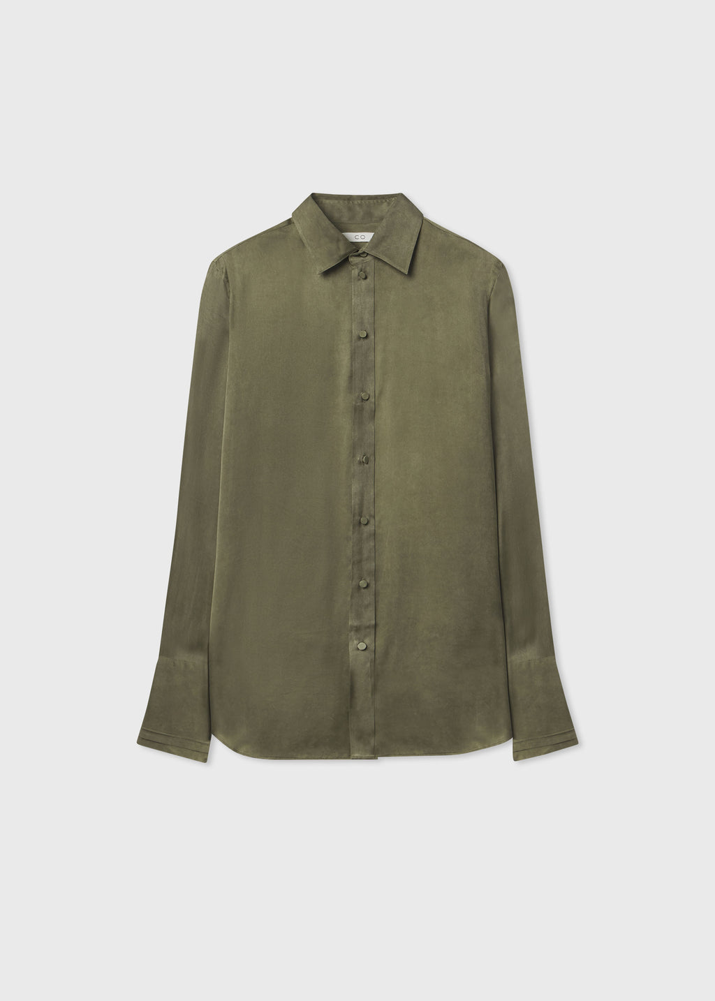 Mens Collared Shirt in Viscose - Jade - CO