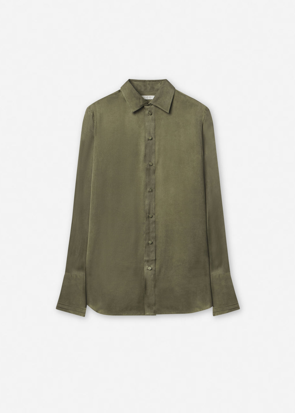Mens Collared Shirt in Viscose - Jade - CO