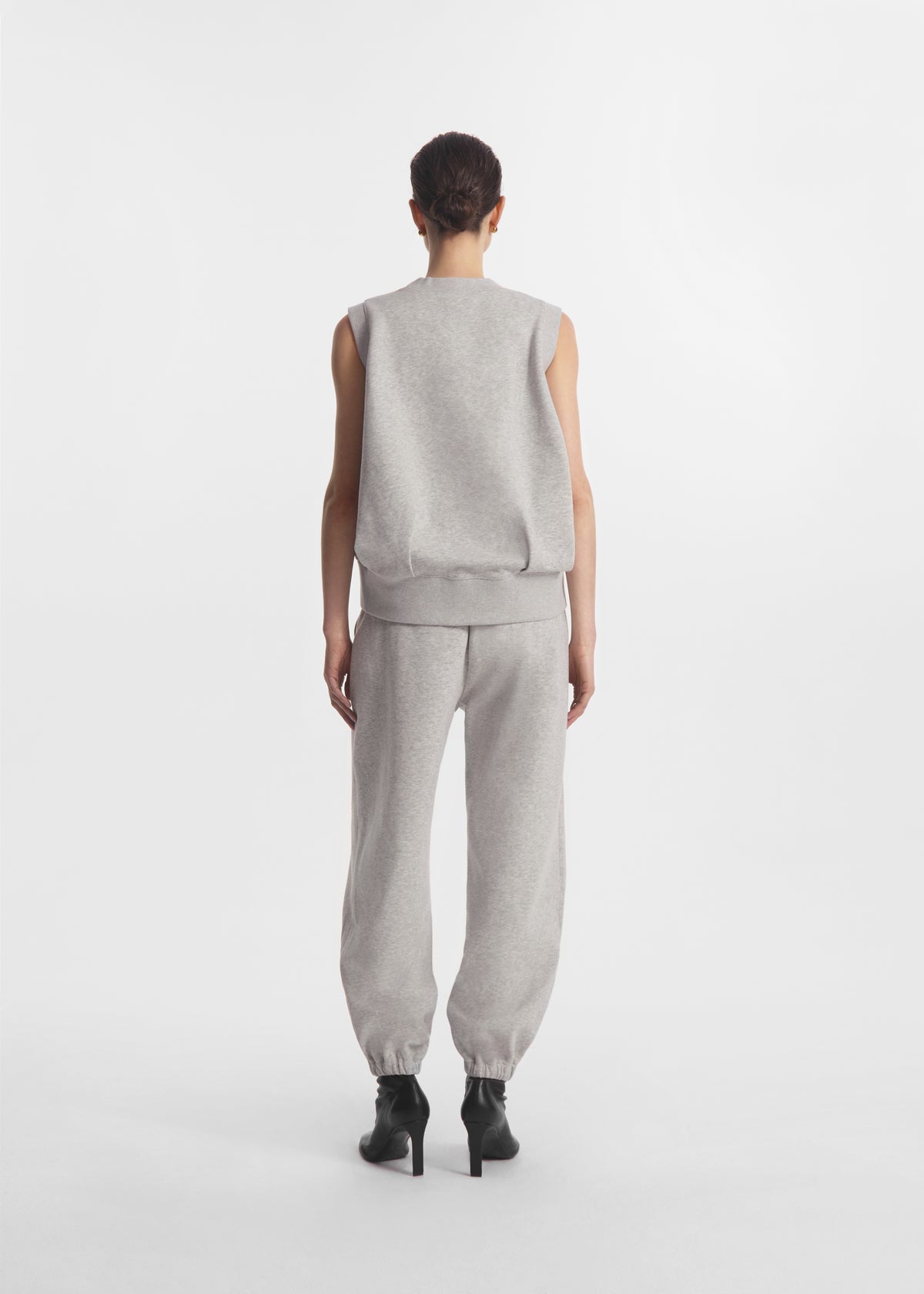 Sleeveless Sweatshirt in Scuba - Heather Grey, image 3 of 5