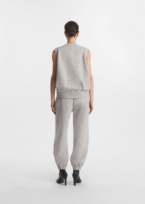 Sleeveless Sweatshirt in Scuba - Heather Grey, image 3 of 5