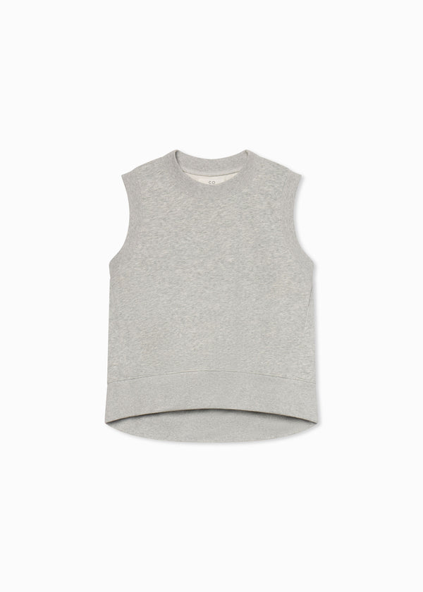 Sleeveless Sweatshirt in Scuba - Heather Grey - CO