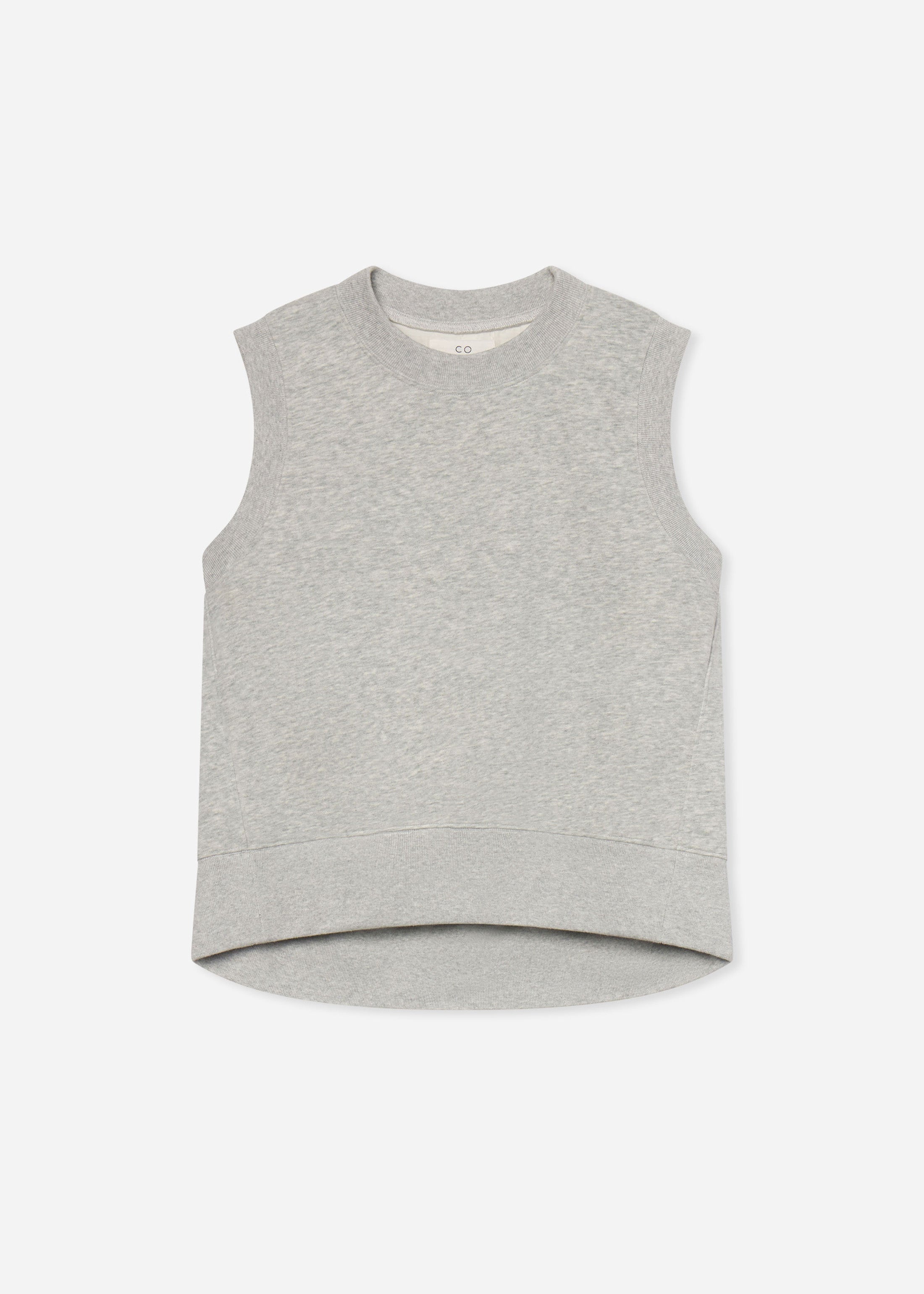 Sleeveless Sweatshirt in Scuba - Heather Grey