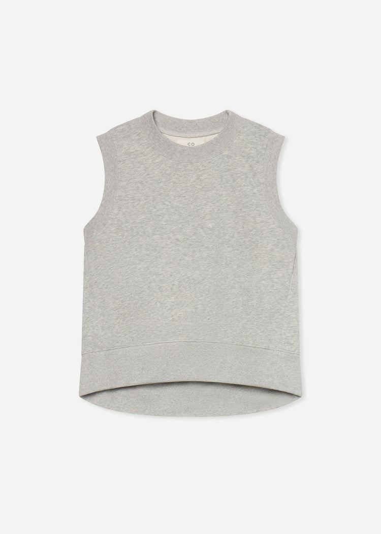 Sleeveless Sweatshirt in Scuba - Heather Grey, image 5 of 5