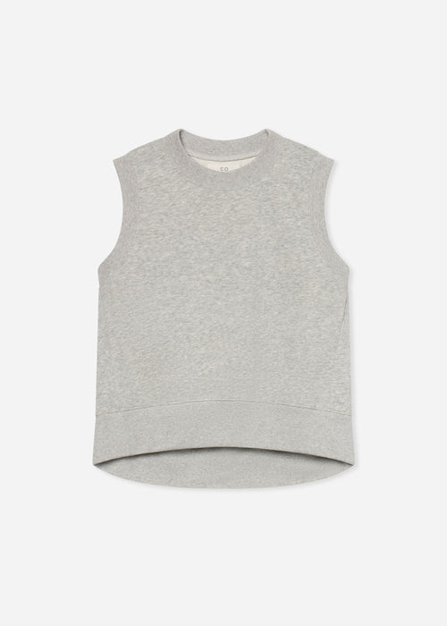 Sleeveless Sweatshirt in Scuba - Heather Grey, image 5 of 5