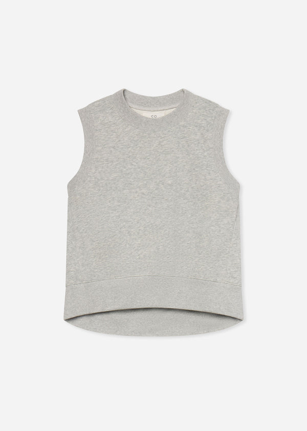 Sleeveless Sweatshirt in Scuba - Heather Grey - CO