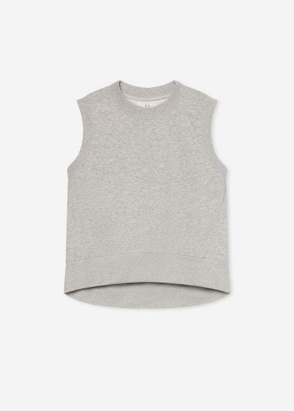 Sleeveless Sweatshirt in Scuba - Heather Grey - CO