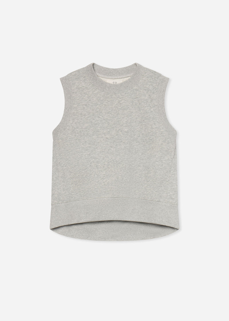 Sleeveless Sweatshirt in Scuba - Heather Grey - CO