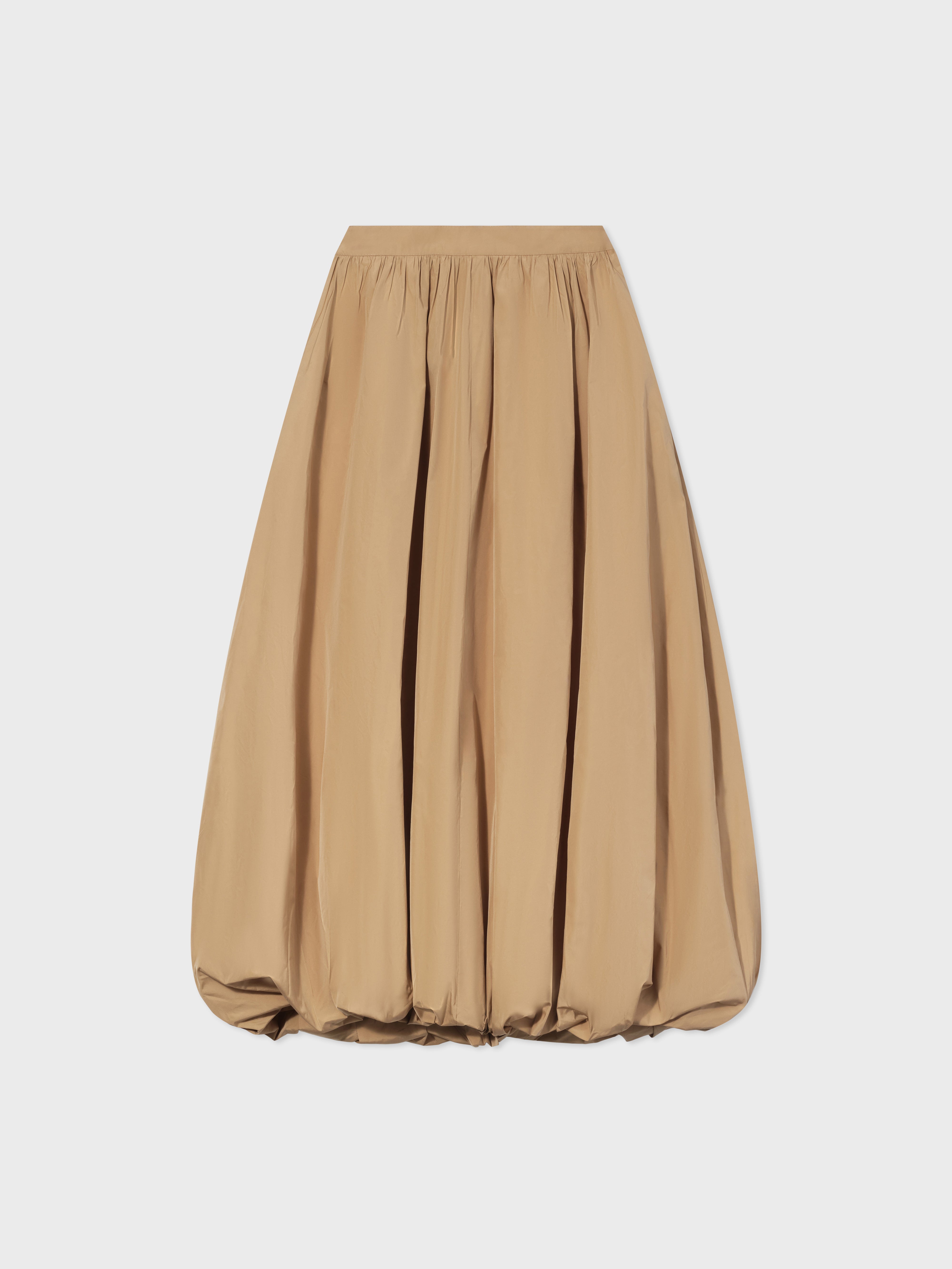 Volume Skirt in Taffeta - Camel - CO Collections