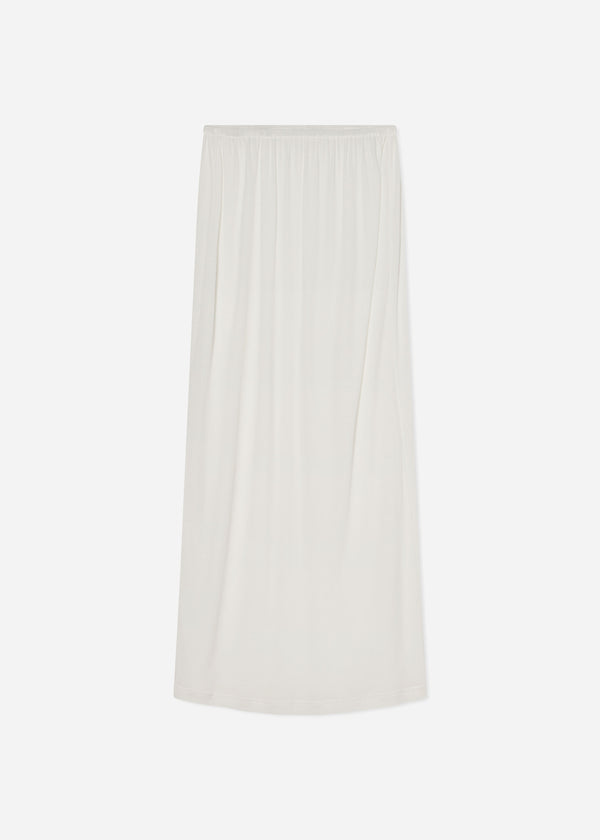 Pencil Skirt in Cotton Jersey -Ivory - CO