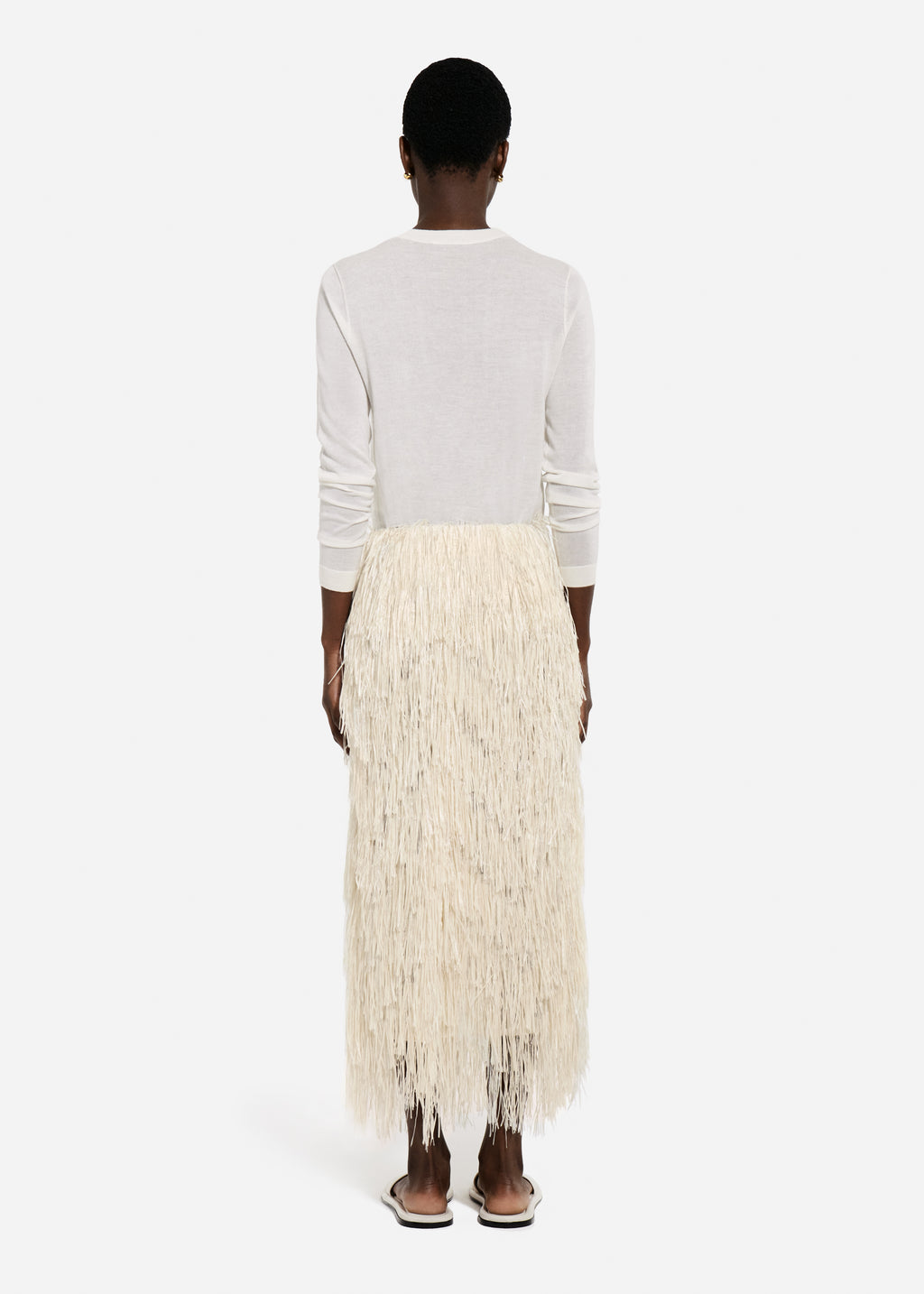 Fringe Skirt - Pearl - CO