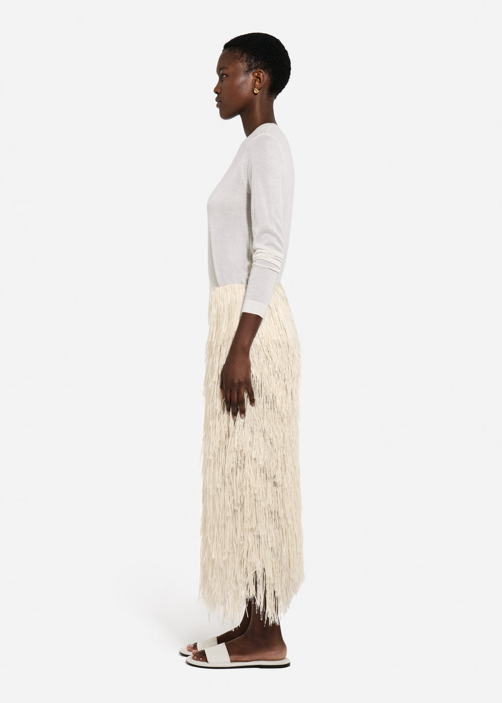 Fringe Skirt - Pearl - CO