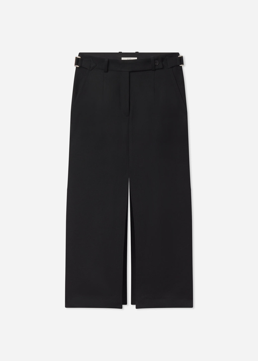 Tailored Pencil Skirt in Wool - Black - CO