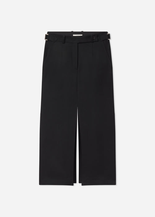 Tailored Pencil Skirt in Wool - Black, image 4 of 4