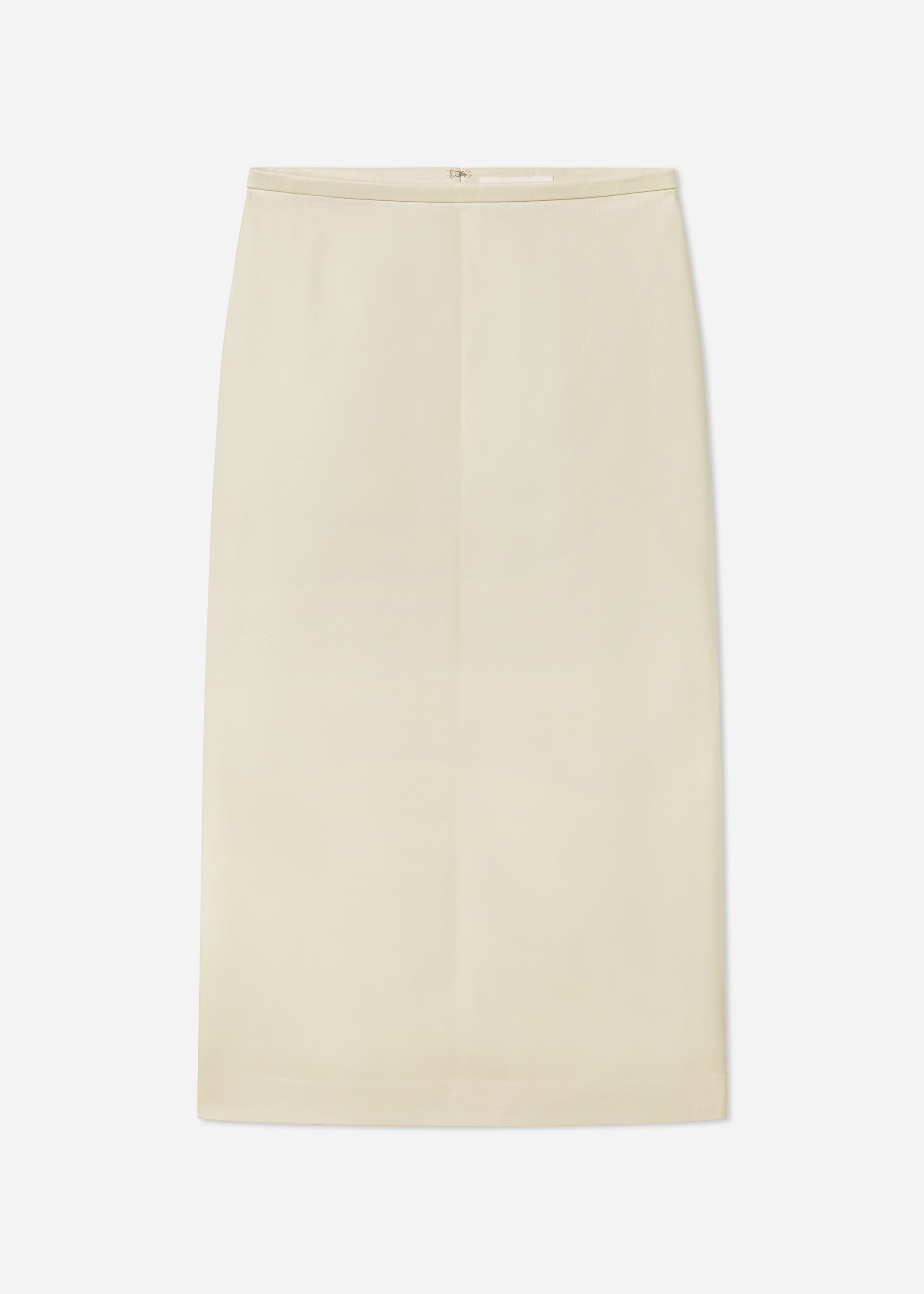 Pencil Skirt in Leather - Pearl