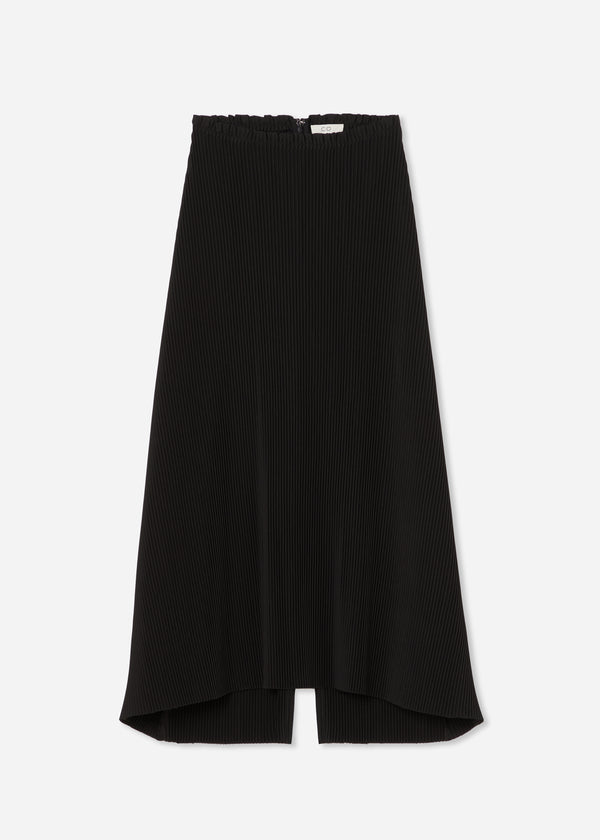 Midi Skirt in Plisse - Black - CO