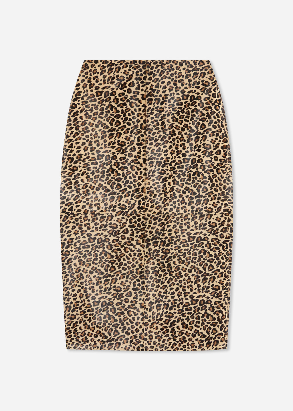 Leather Leopard Skirt in Calf Hair - Leopard - CO