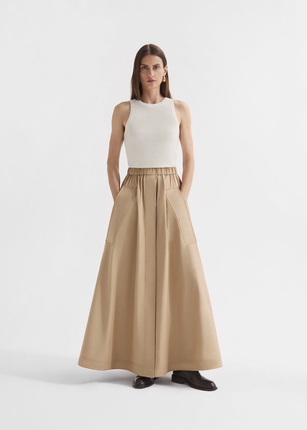 Tank Top in Fine Cashmere - Ivory, image 1 of 4
