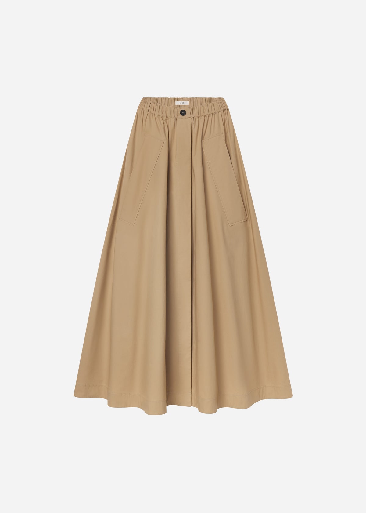 Parachute Skirt in Cotton Poplin - Camel, image 5 of 5