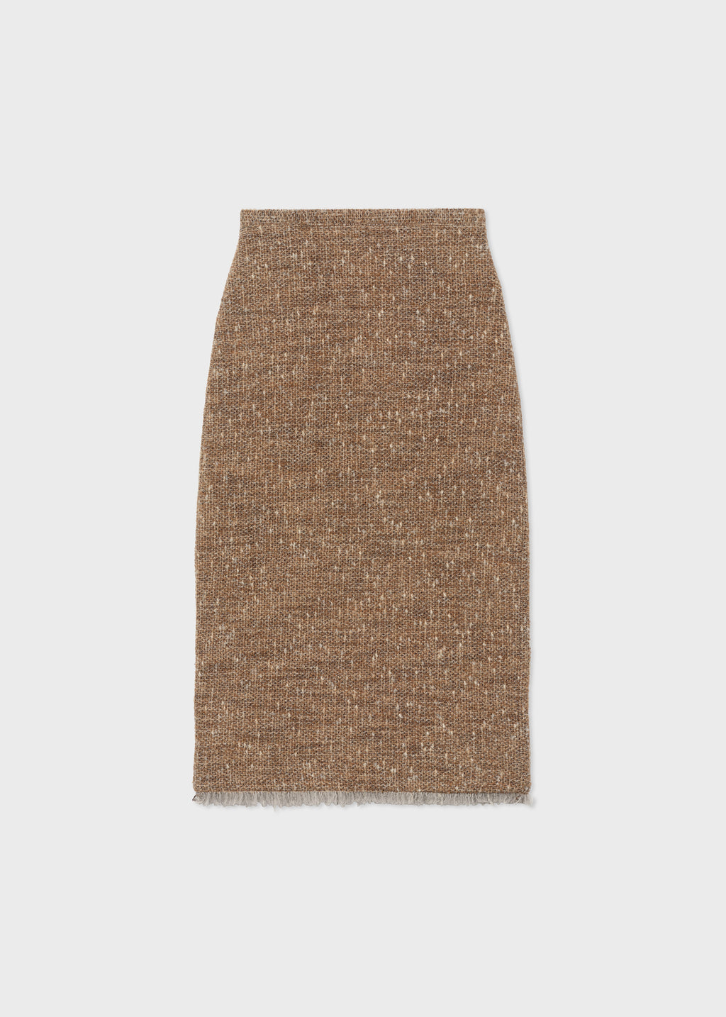 Midi Pencil Skirt in Boucle - Brown Multi - CO