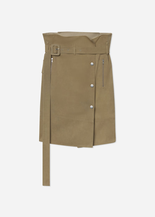 Hardwear Skirt in Cold Dye Cotton - Khaki, image 3 of 3
