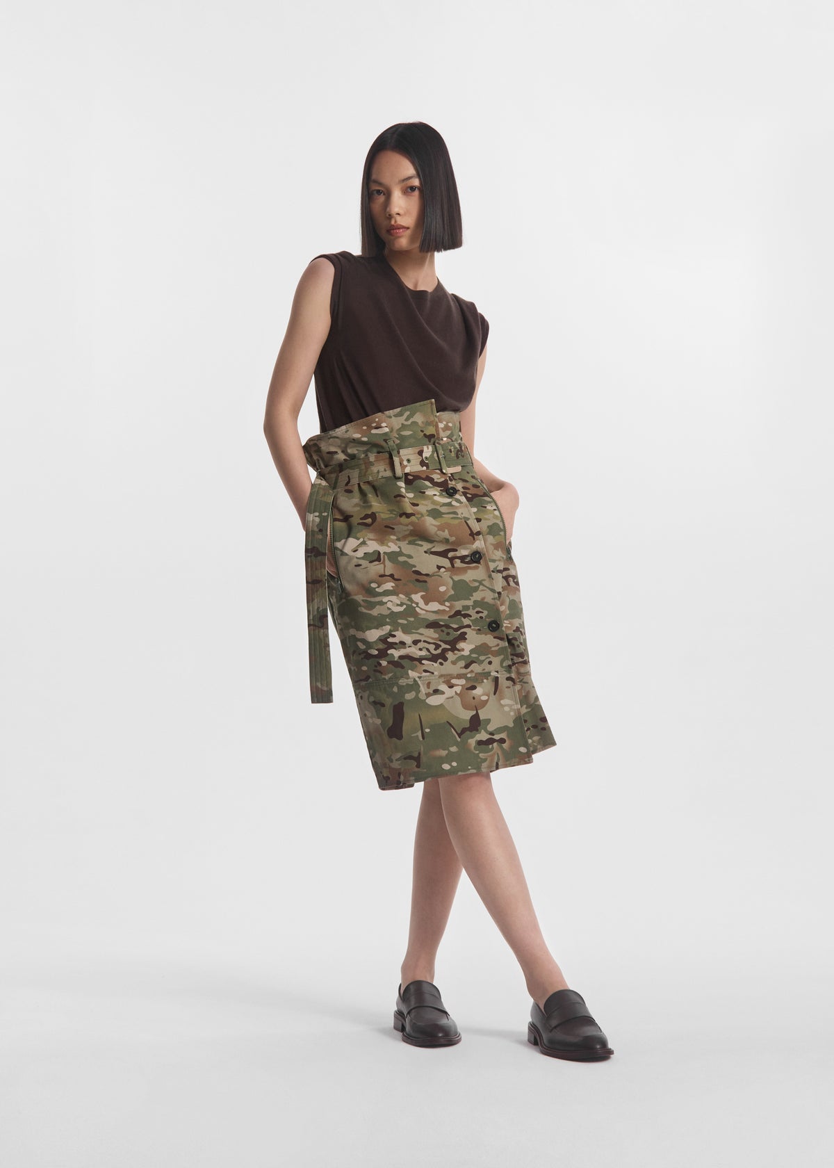 Hardwear Skirt in Cotton Twill - Camo Multi, image 1 of 4
