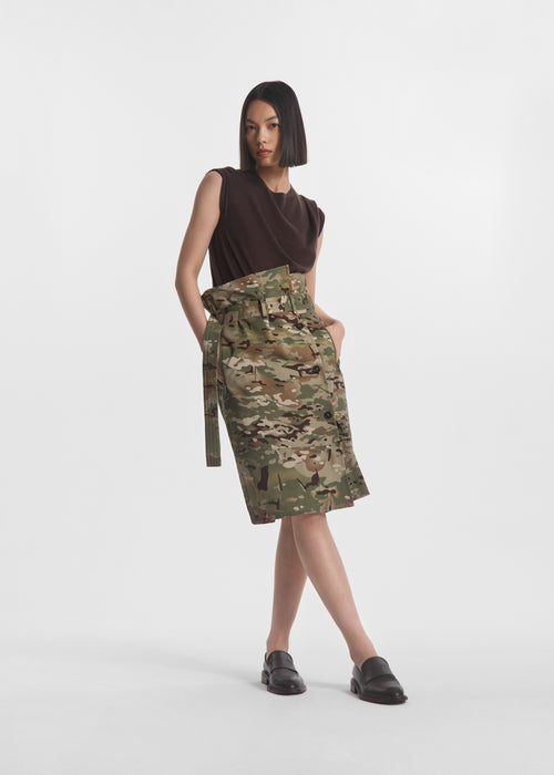 Hardwear Skirt in Cotton Twill - Camo Multi, image 1 of 4