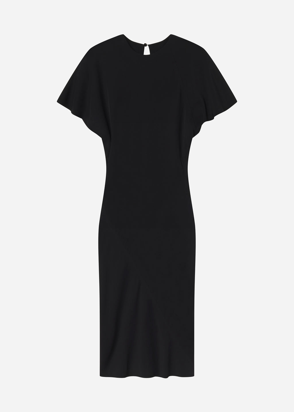 Relaxed Shift Dress in Crepe - Black, image 5 of 5