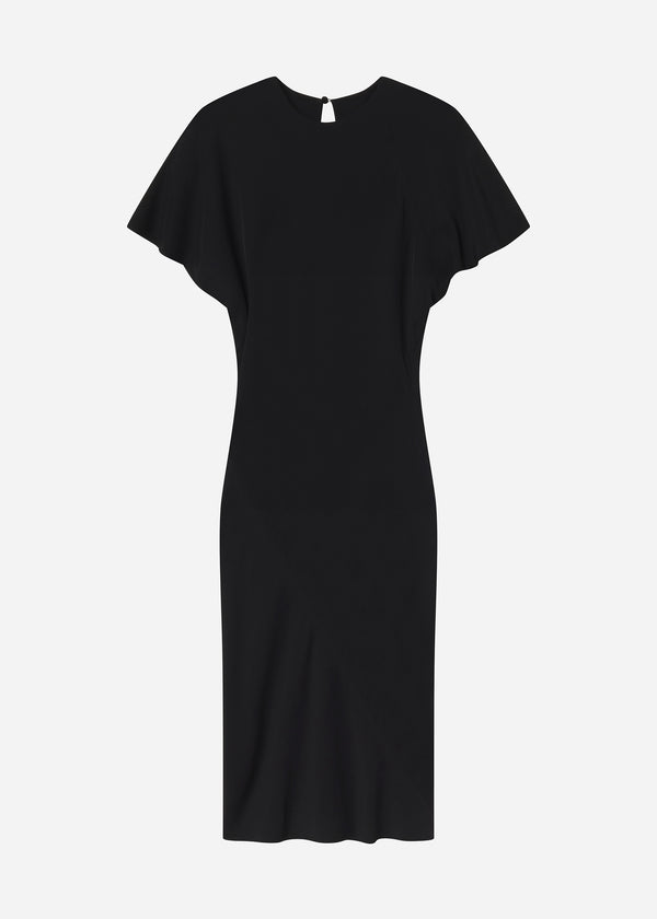 Relaxed Shift Dress in Crepe - Black, image 5 of 5