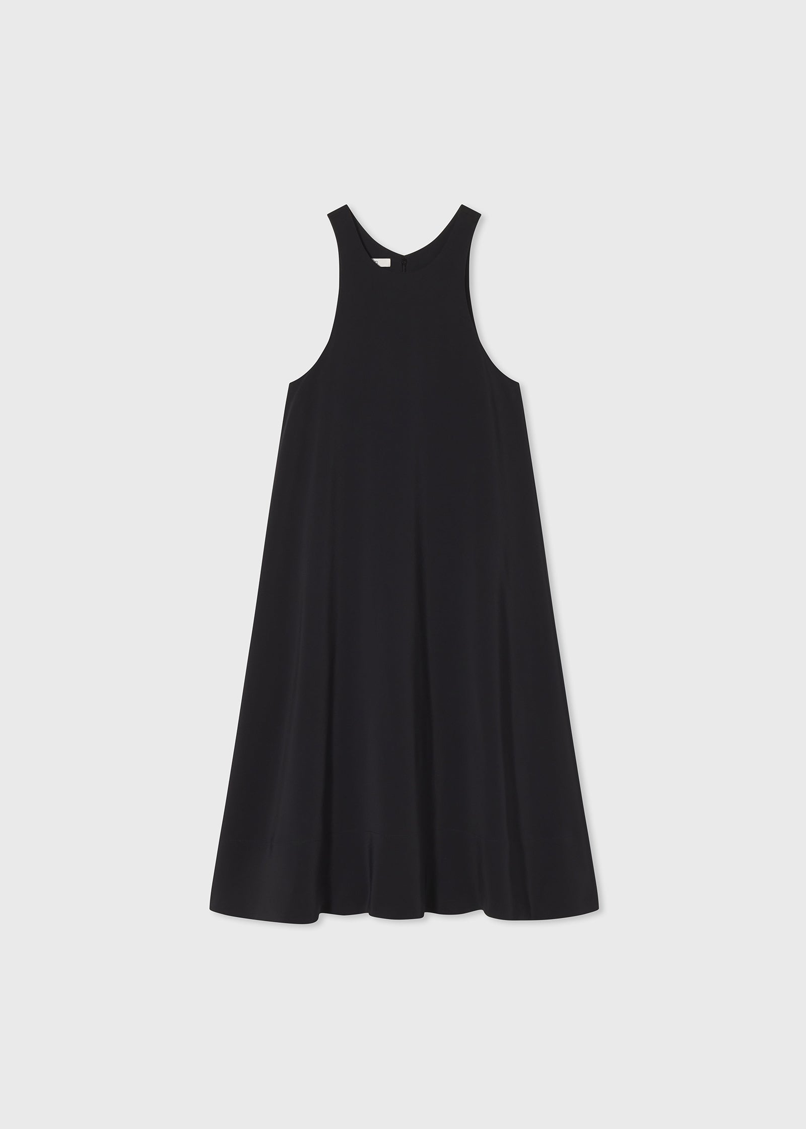 A-Line Tank Dress in Fluid Viscose - Black - CO Collections