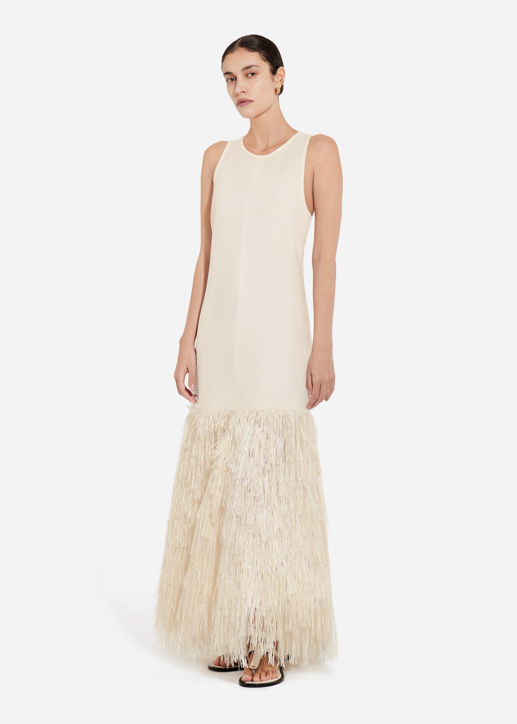 Fringe Dress - Pearl